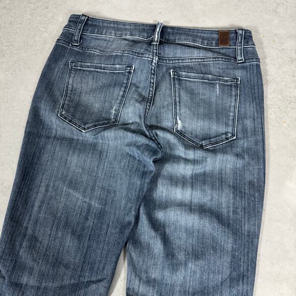 Simply Vera Vera Wang Bootcut Jeans Dark Wash Faded - Size: 4 - Picture 9 of 10